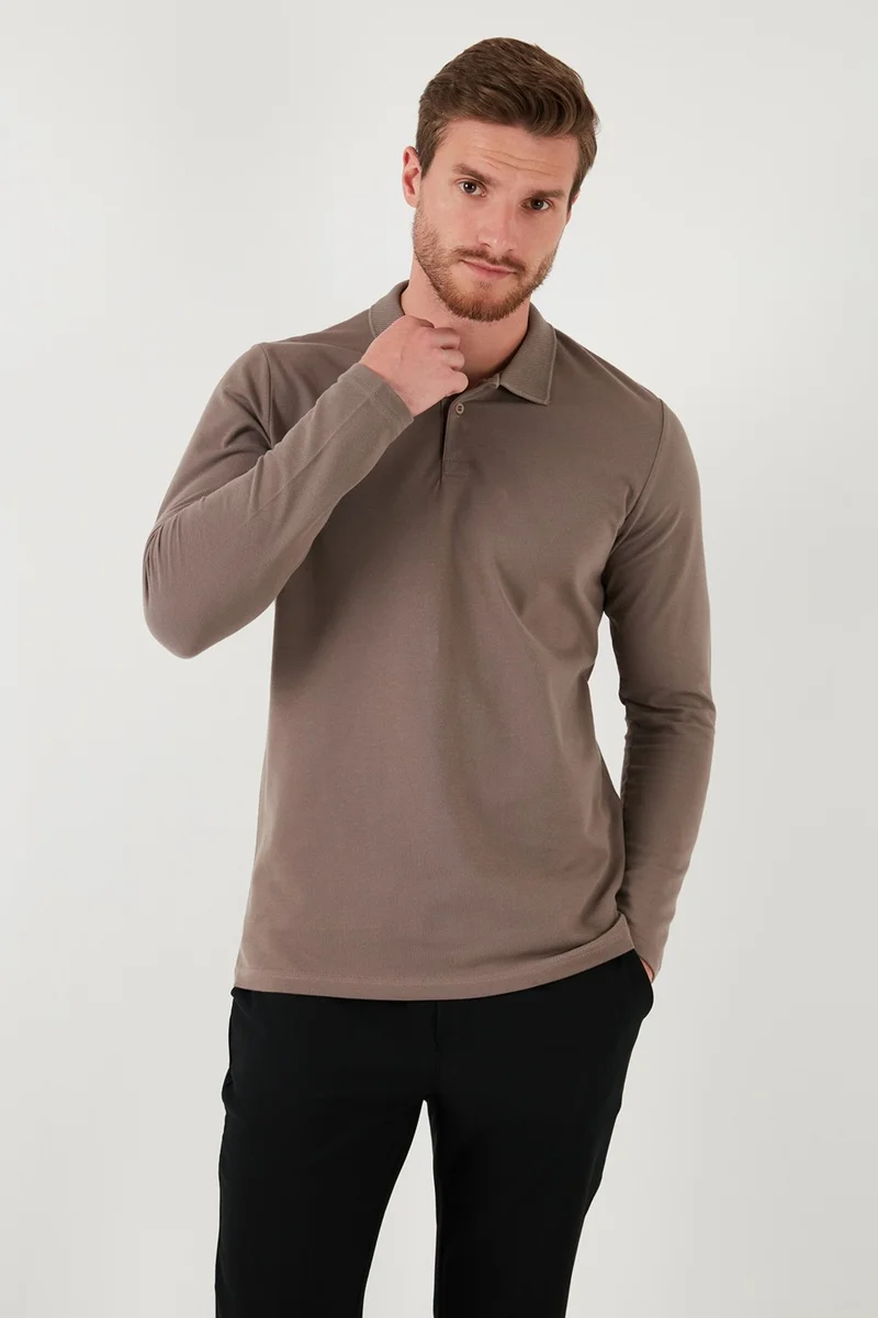 Buratti 100% Cotton Slim Fit Polo Neck Sweat Men's Sweat 5905707