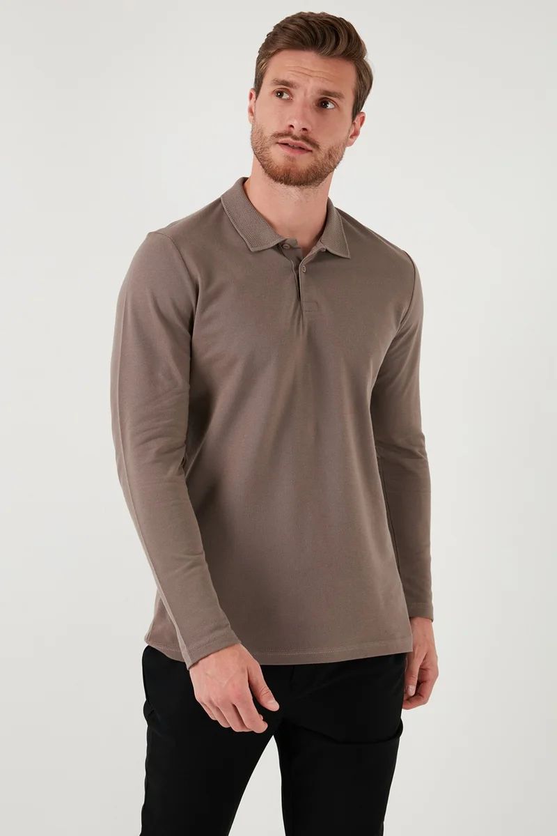 Buratti 100% Cotton Slim Fit Polo Neck Sweat Men's Sweat 5905707