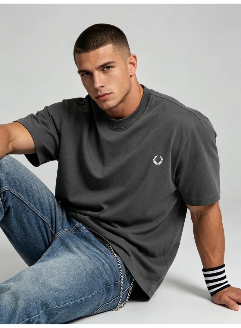 Fred Perry men's and women's laurel logo T-shirt | T-shirt/classic casual pullover/cotton 300g - Image 5