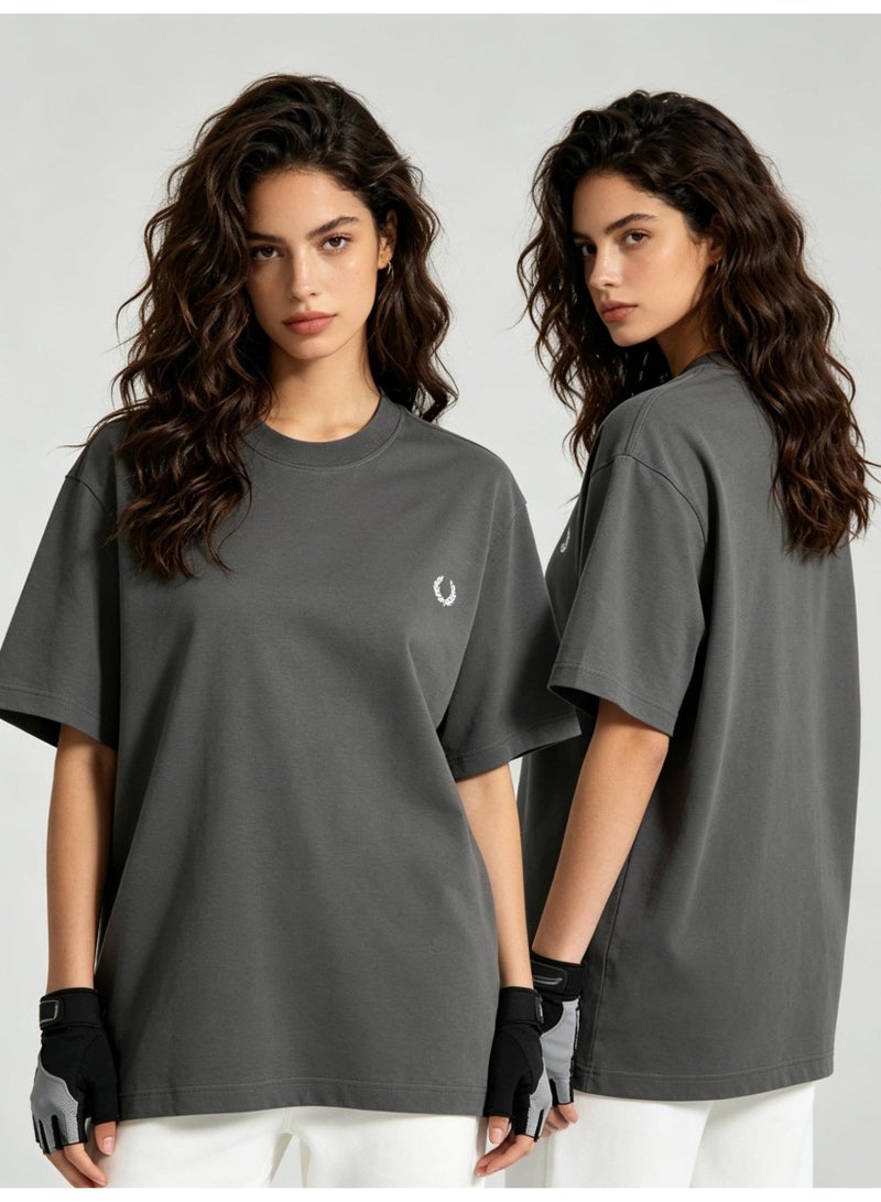 Fred Perry men's and women's laurel logo T-shirt | T-shirt/classic casual pullover/cotton 300g - Image 4