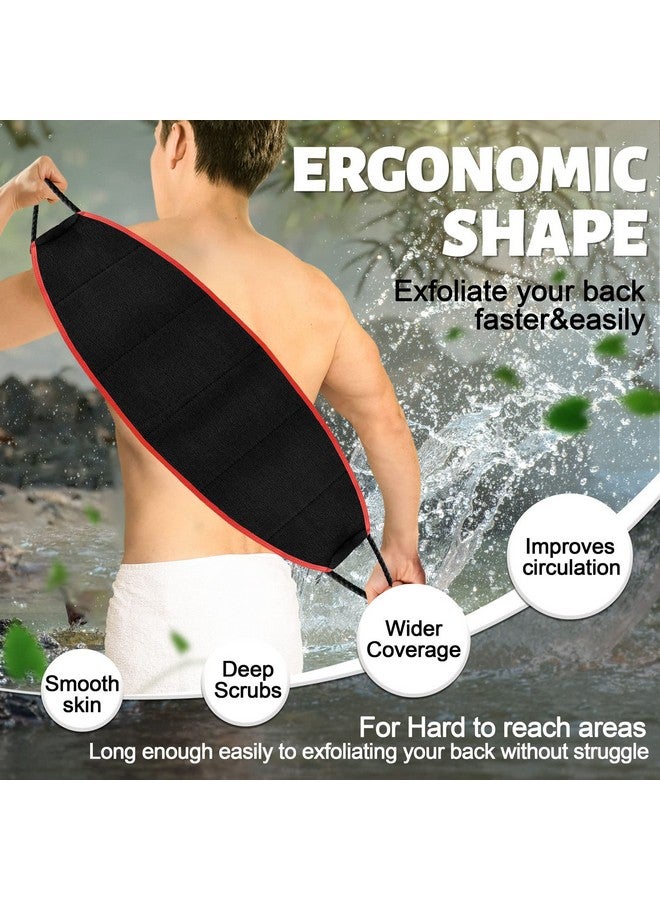Evridwear Exfoliating Body Scrubber With Handles Back Washer Back Scrubber For Shower Bath Dry Skin Whole Body Deep Clean Men Women(Heavy) - Image 5