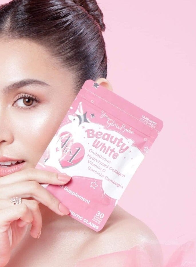Yo Glow Baby Beauty White 4 in 1 Glutathione and Slimming Capsule Japanese Formula 30 Capsules
