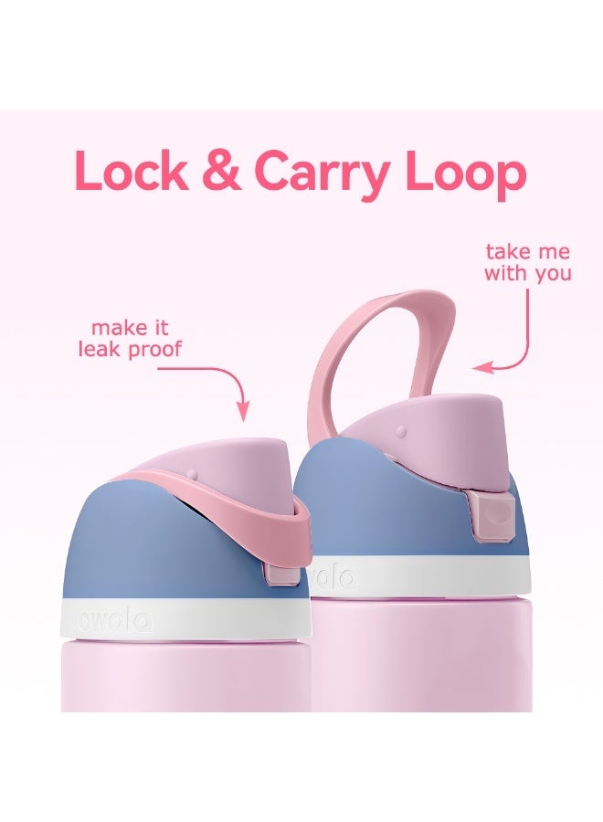 Owala FreeSip Insulated Stainless Steel Water Bottle With Straw For Sports Travel And School BPA Free Sports Water Bottle(Pink 24OZ) - Image 3