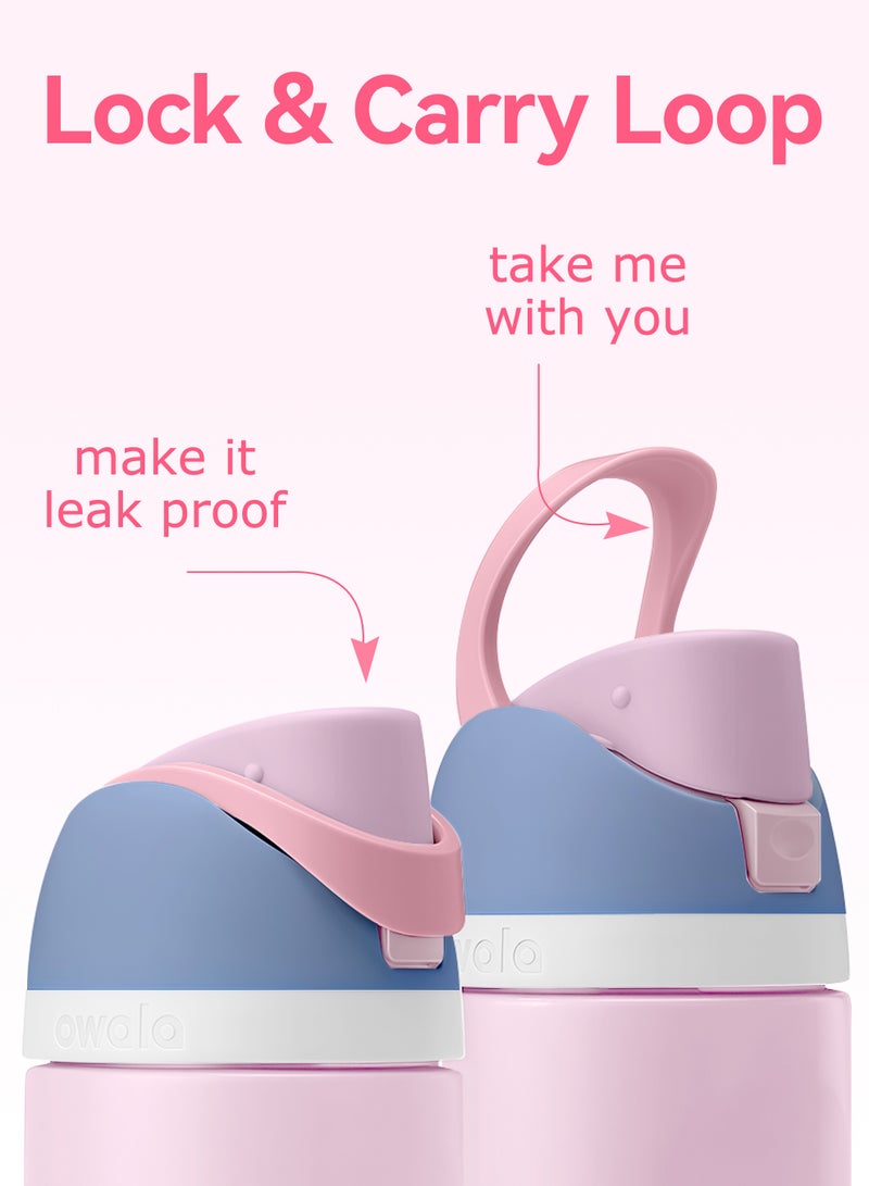 Owala FreeSip Insulated Stainless Steel Water Bottle With Straw For Sports Travel And School BPA Free Sports Water Bottle(Pink 24OZ) - Image 3