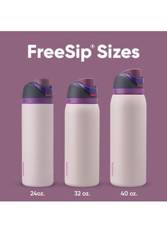 Owala FreeSip Insulated Stainless Steel Water Bottle With Straw For Sports Travel And School BPA Free Sports Water Bottle(Pink 24OZ)  - Image 4
