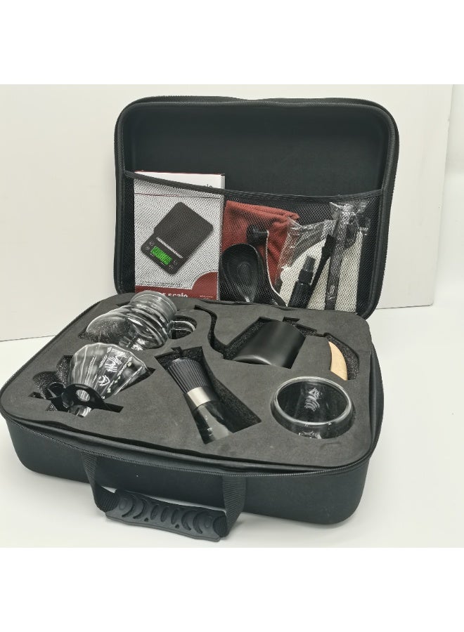 ARSTID V60 Drip Coffee Maker Pour Over Premium Kit 14 Cup Drip Coffee Maker with Black Specialty Coffee Bag - Image 4