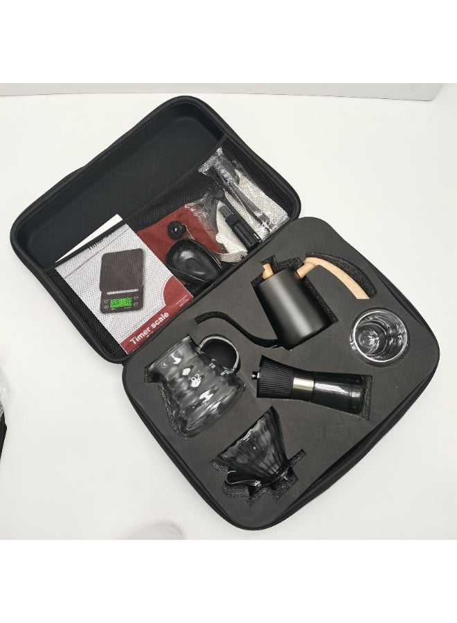 ARSTID V60 Drip Coffee Maker Pour Over Premium Kit 14 Cup Drip Coffee Maker with Black Specialty Coffee Bag - Image 5