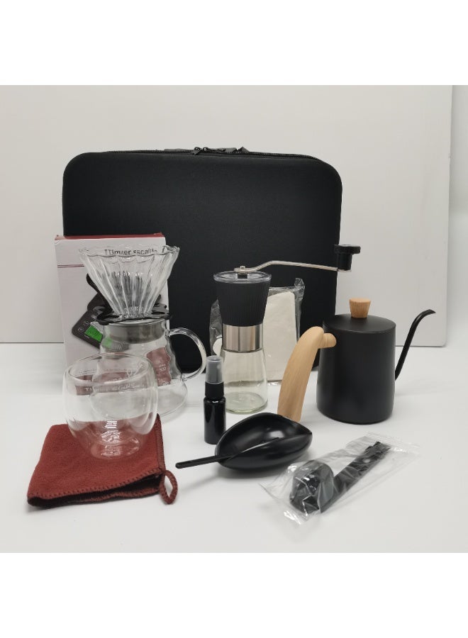 ARSTID V60 Drip Coffee Maker Pour Over Premium Kit 14 Cup Drip Coffee Maker with Black Specialty Coffee Bag - Image 1