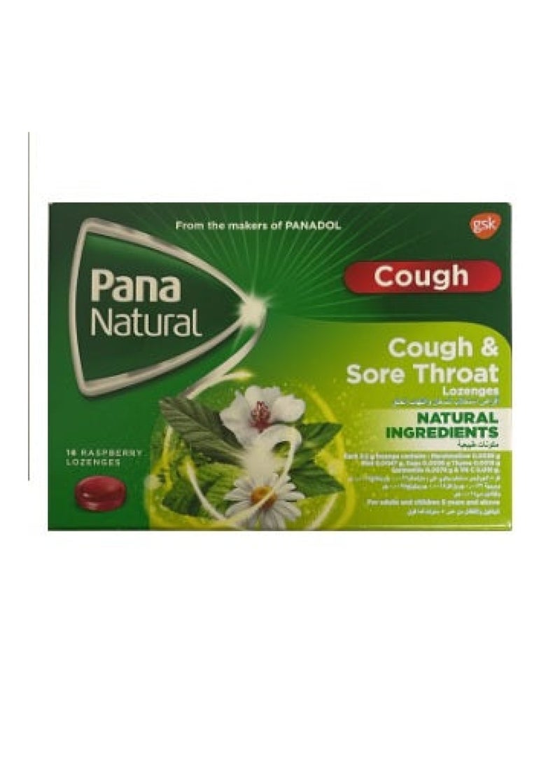 Pananatural - Cough Raspberry Lozenges 16'S - Image 1