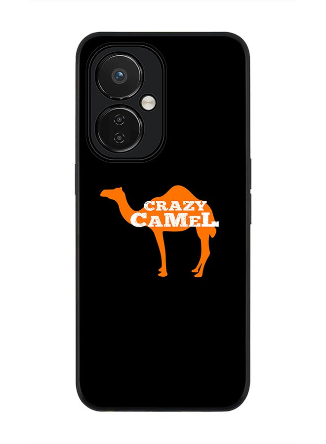 Stylizedd Rugged Black edge case for Nord CE 3 Lite Slim fit Soft Case Flexible Rubber Edges Anti Drop TPU Gel Thin Cover - Crazy Camel - Image 1