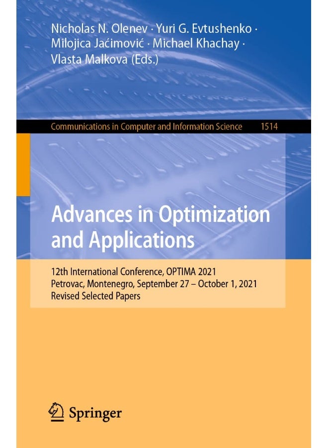 Advances in Optimization and Applications: 12th International Conference, OPTIMA 2021, Petrovac, Montenegro, September 27 - October 1, 2021, Revised Selected Papers