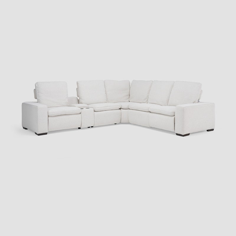 AL HUZAIFA FURNITURE Sterling Sectional Corner Sofa, Fully Upholstered In Fabric - Image 1