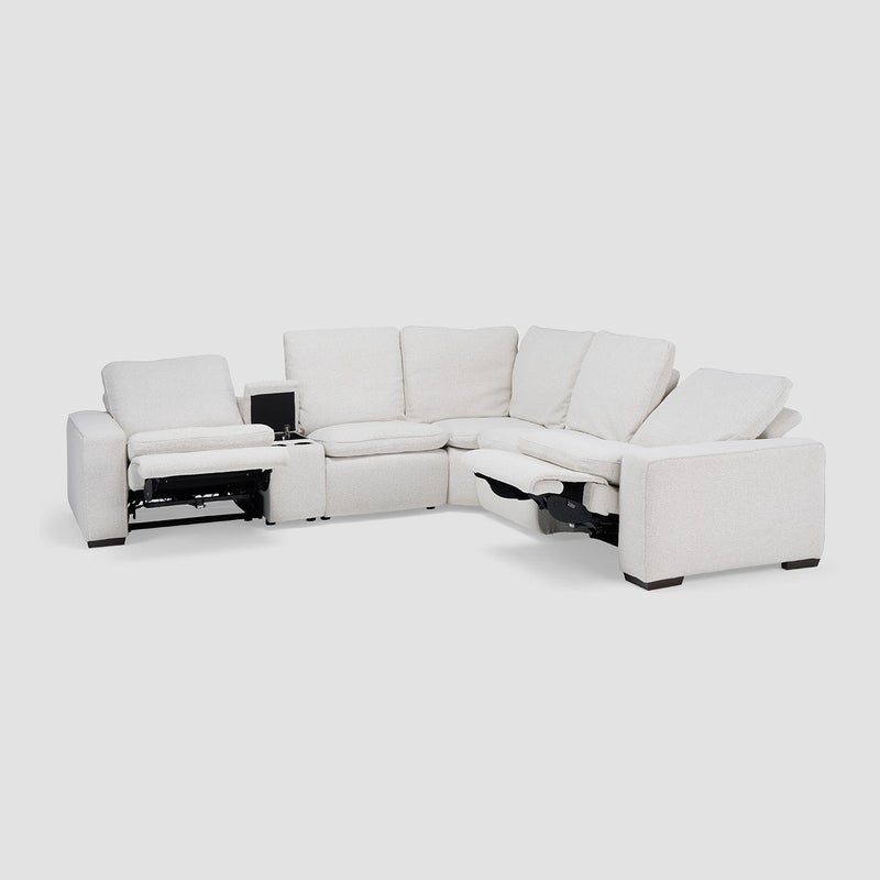 AL HUZAIFA FURNITURE Sterling Sectional Corner Sofa, Fully Upholstered In Fabric - Image 2