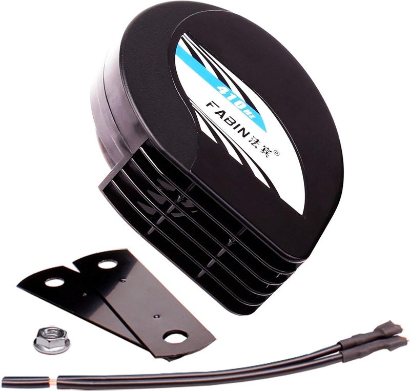FARBIN Waterproof Single Horn 12V Car Horn Low Tone 410HZ for Motorcycle RV MPV Van Electric Scooter Mopeds - Image 1