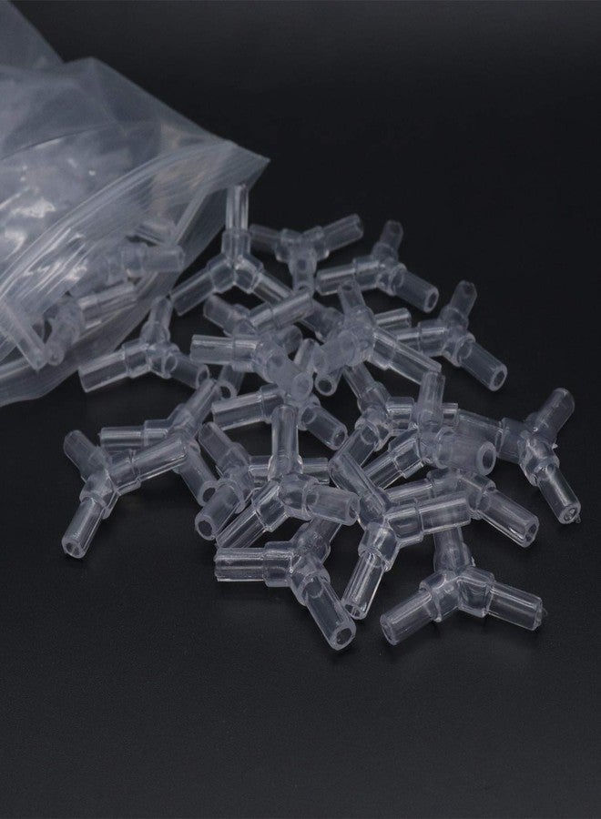 Xiaoyztan 60 Pcs Plastic 3-Way Y-Shape Aquarium Air Valves Splitter Pump Tubing Connectors - Image 4