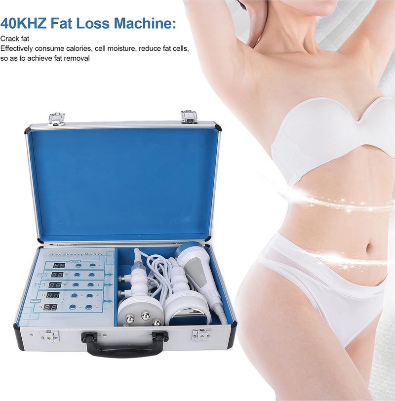 klarako جهاز تنحيف الجسم 3 في 1، جهاز حرق الدهون متعدد الوظائف للاستخدام المنزلي، رأس تدليك الجسم بتقنية الضغط السلبي بتردد 40KHZ، جهاز تشكيل الجسم 110 240V (المملكة المتحدة) - Image 4