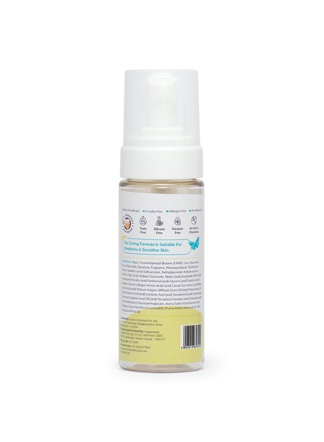 CITTA Natural Gentle Tear-Free Foaming Baby Shampoo For New Born & Kids With Coconut Oil, Olive Oil And Oats | For Delicate Scalp | Promote Hair Growth | 150 Ml - Image 2