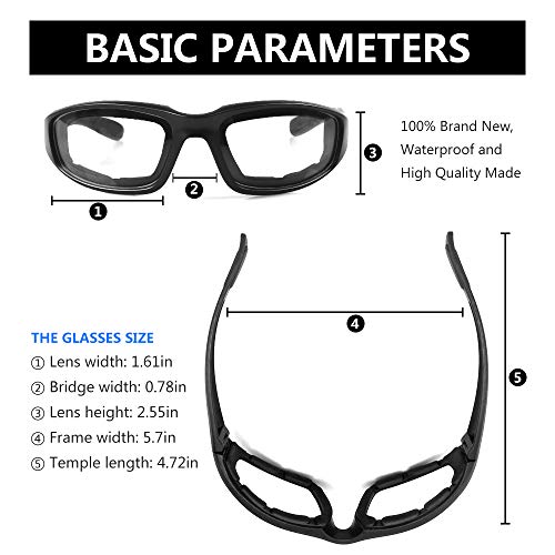 surpassme نظارات ركوب الدراجات النارية من سورباسمي للحماية للعيون - Image 4