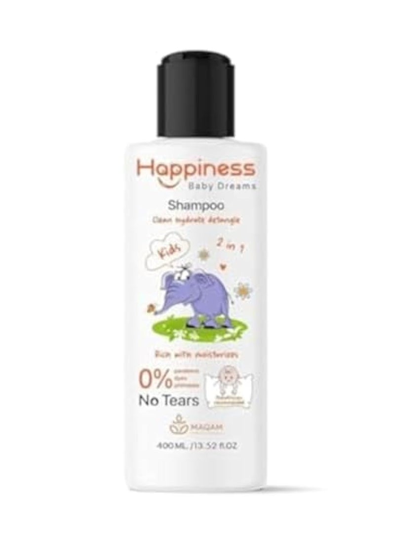Happiness Kids Hair Shampoo, Gentle Cleansing, Easy Detangling, Deep Reparation, Indications, Cleansing and moisturizing children's hair, Baby Hair Care, Beauty 400 ml