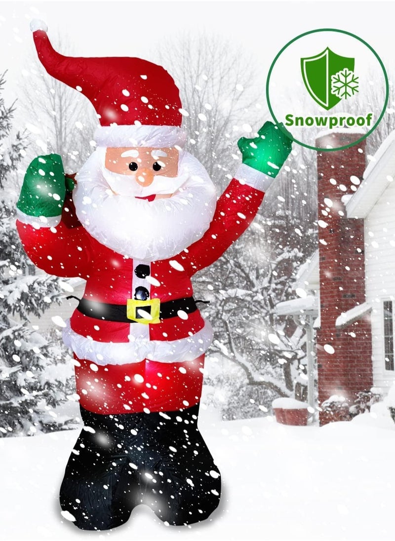 TAPIT - 6 FT Santa Claus Inflatable Christmas Decorations Blow Up Funny Santa Claus Blow Up with Gift Boxes for Christmas Indoor Outdoor Yard Decorations - Image 1