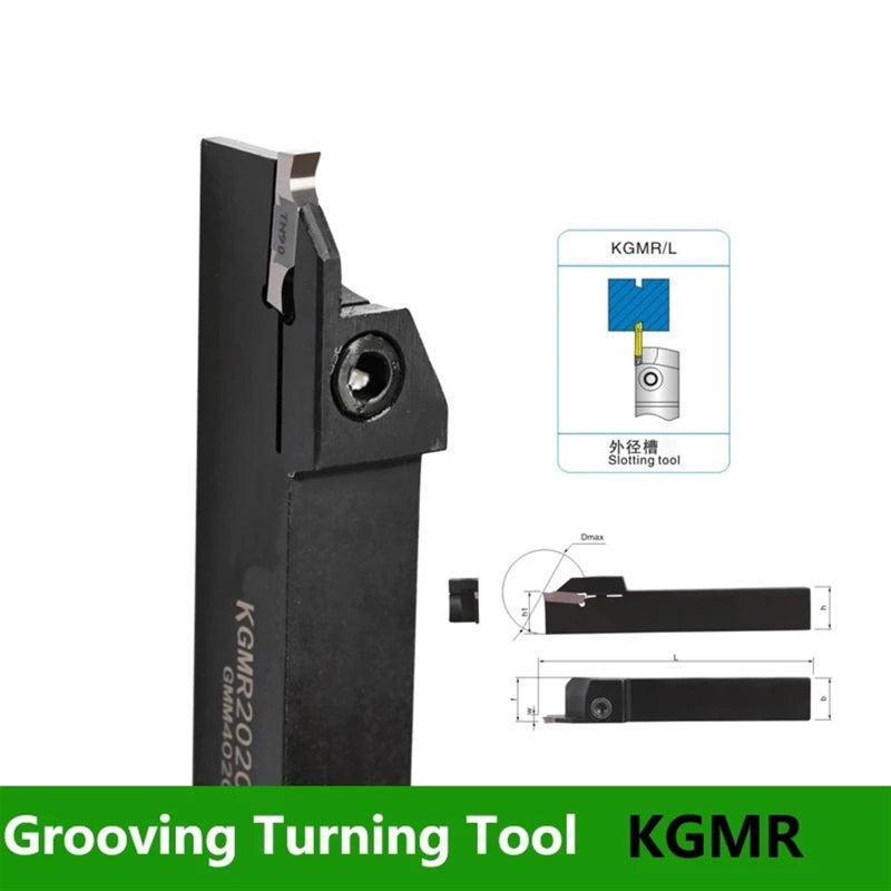 أداة الخراطة الخارجية للأخاديد قاطع فتح الأخاديد الحجم KGMR2020 5T25 بدون قواطع - Image 3