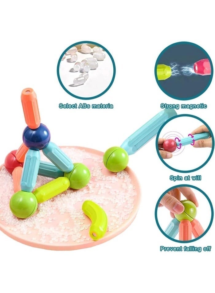 Magnetic Sticks and Balls Building Set – 42 Pieces - Image 3