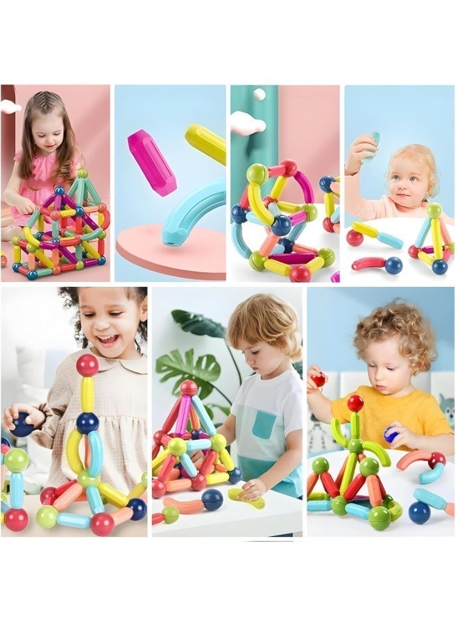 Magnetic Sticks and Balls Building Set – 42 Pieces - Image 1