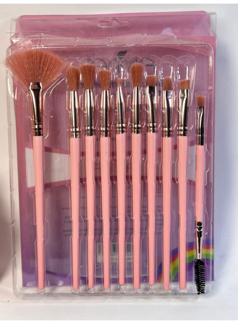 maya accessories High Quality Assurance Makeup Brush Set 10PCS may vary color - Image 4
