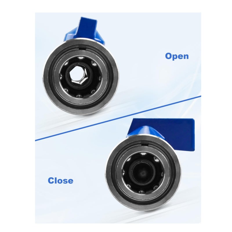 Zikra Heavy Duty High Pressure Washer Ball Valve Kit 3/8 NPT Quick Connector 4500 PSI for Power Washer Hose Control Water Flow Switch with Raw Material Belt - Image 5