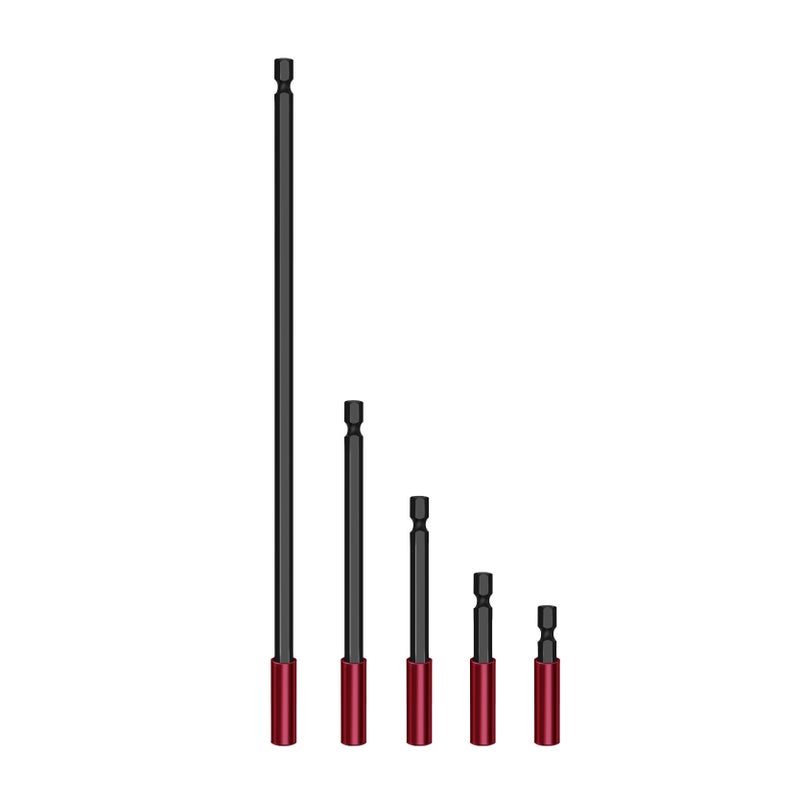 Hex Shank Magnetic Bit Extension Rod Set 50-300mm with Phillips Bits - Image 5