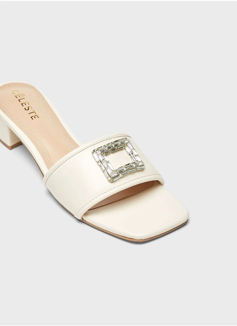 Celeste One Strap Low Heel Sandals