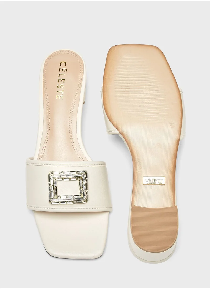 Celeste One Strap Low Heel Sandals