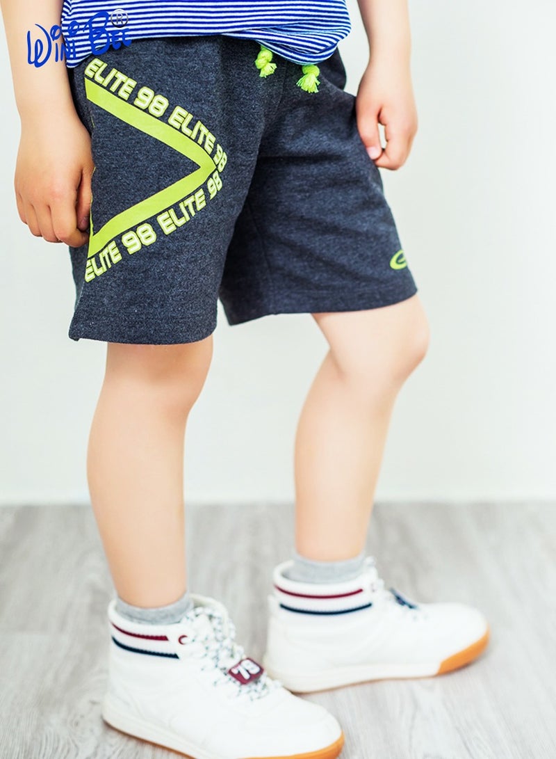 WiNi BEE Boys' pants Children's summer clothes Kids toddler knee-length shorts Neon green printed pants Sport trousers 2 4 6 Years - Image 3