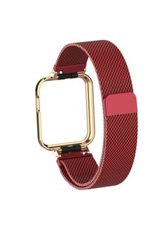 Replacement Strap For Xiaomi Mi Watch Lite / Redmi Watch Milanese Magnetic Metal Watchband Red