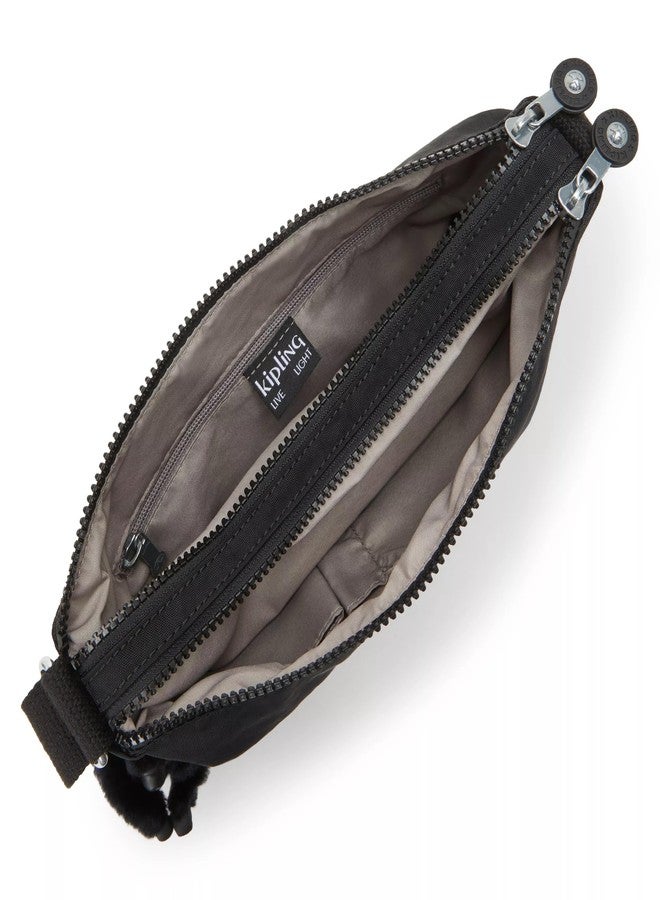 KIPLING KIPLING حقيبة ألفار النسائية من كيبلينج، خفيفة الوزن للغاية، حقيبة كتف متينة، حقيبة كروسبودي من النايلون، لون أسود، مقاس متوسط أمريكي - Image 3