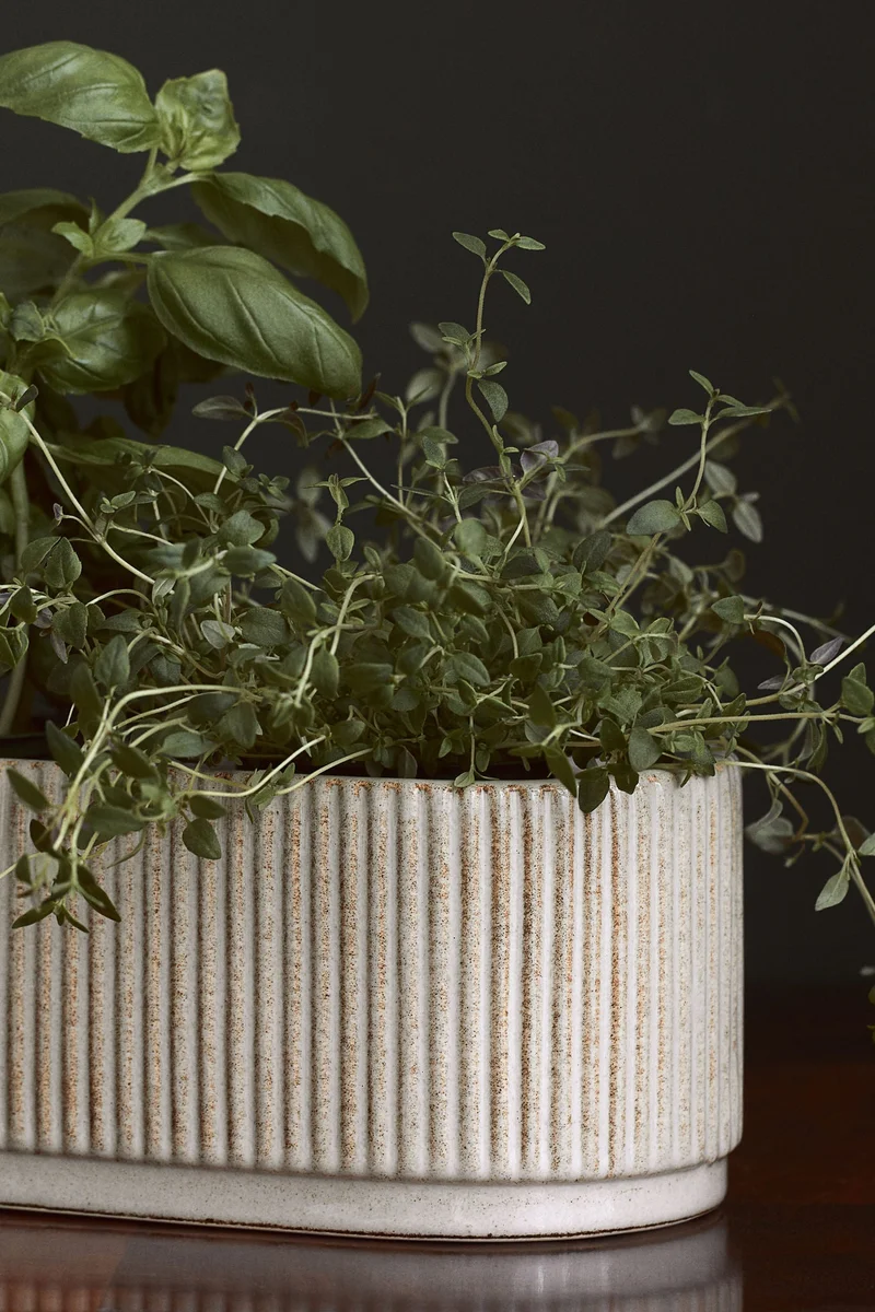 H&M Stoneware Herb Storage Box