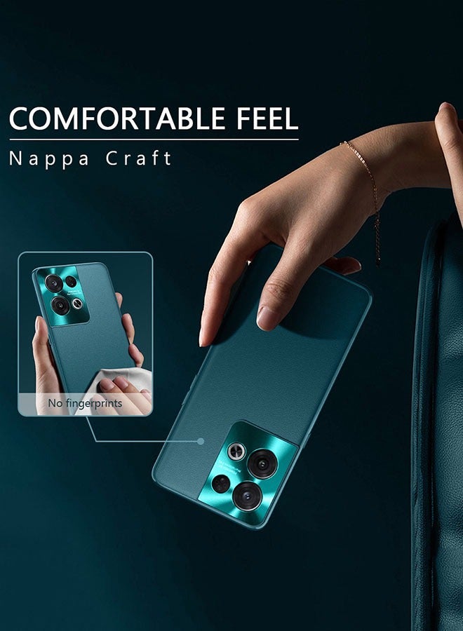 Motim Leather Case for Oppo Reno 7/7 Pro, All-Inclusive Camera Protection Anti-Fall Drop Protection Cover Shockproof Phone Case Cover - Image 3