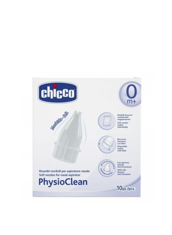 شيكو عبوات بديلة لشفاط الأنف فيزيوكلين من شيكو، ١٠ وحدات - Image 1