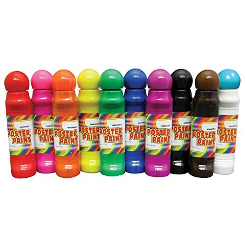 Crafty Dab Poster Paint Arts & Crafts, Multi (CV-78923) 1.6 Fl Oz (Pack of 10) - Image 1