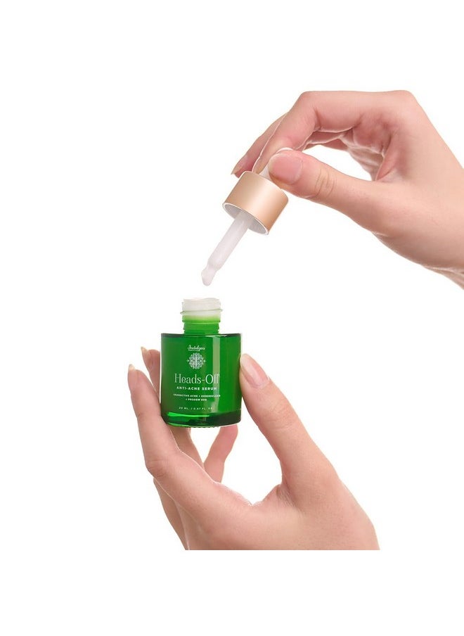 Indulgeo ESSENTIALS Heads Off Anti Acne Face Serum For Glowing Skin 20Ml Lightweight Reduces Comedones Acne Whiteheads And Blackheads Provide Clear & Hydrated Skin For Men & Women  - Image 5