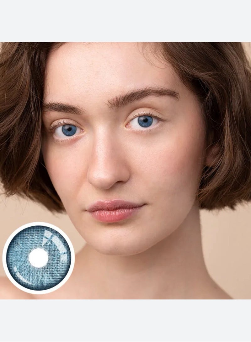 يونيبلينغ عدسات لاصقة ملونة لون ويمسي الأزرق (سنوية) - Image 5