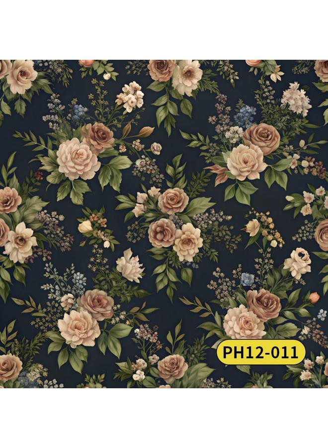 Bluejw Retro American Style Warm Fresh Plant Flower Wallpaper Ins Style Atmosphere Wallpaper Bedroom Self-adhesive Wallpap - Image 1