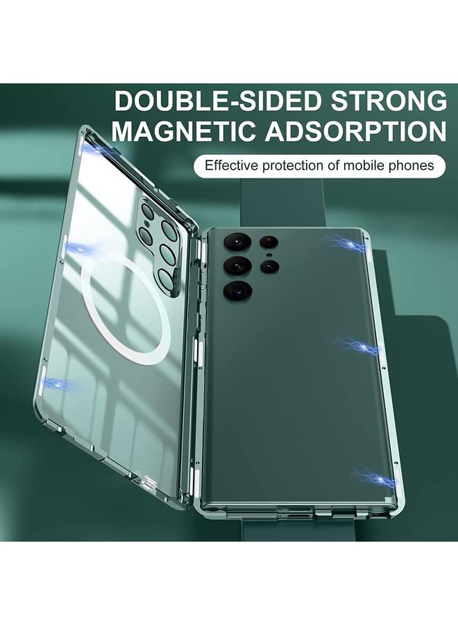 S-TOP Case For Samsung Galaxy S22 Ultra 5G Lens Protector MagSafe Double Sided Magnetic Phone Case - Image 3