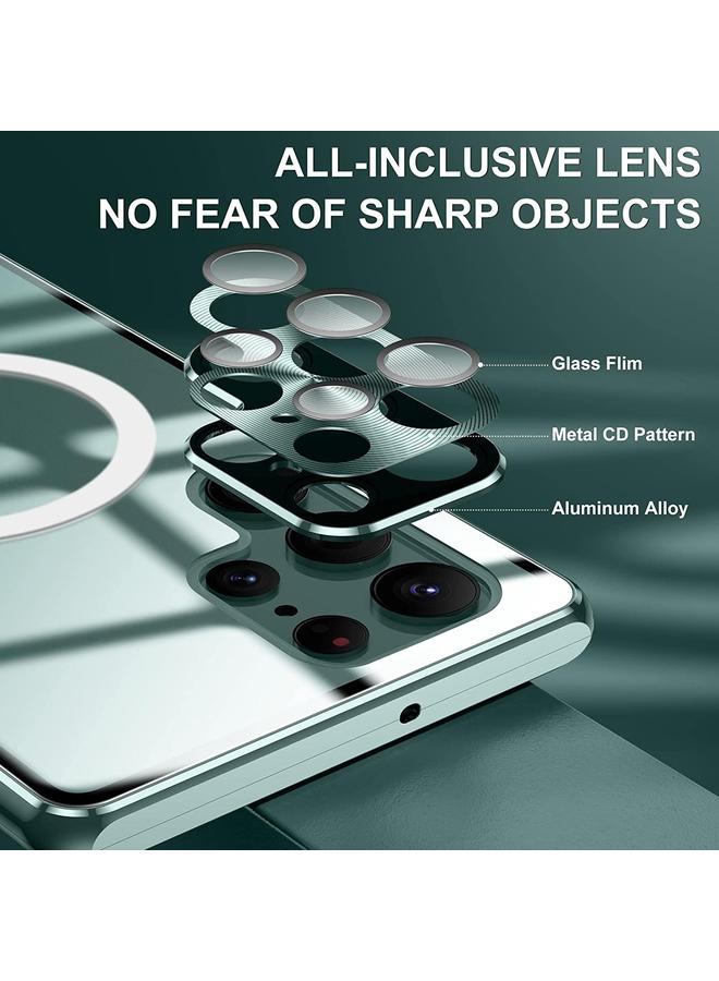 S-TOP Case For Samsung Galaxy S22 Ultra 5G Lens Protector MagSafe Double Sided Magnetic Phone Case - Image 4