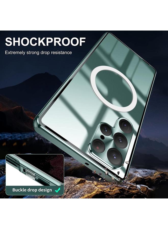S-TOP Case For Samsung Galaxy S22 Ultra 5G Lens Protector MagSafe Double Sided Magnetic Phone Case - Image 2