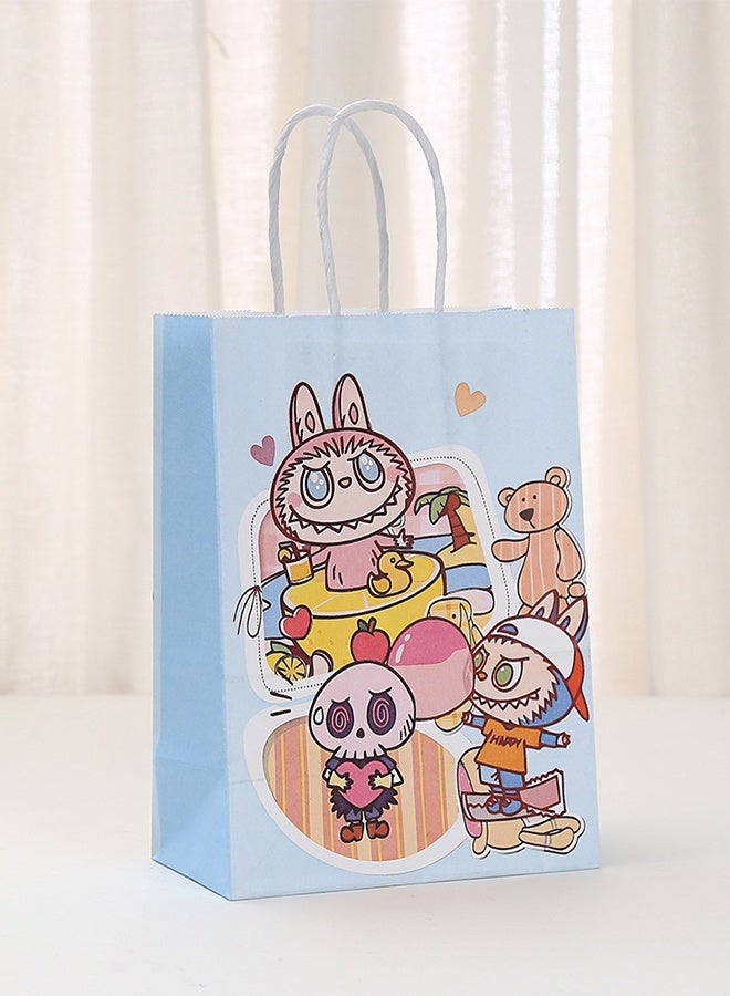 LABUBU Party Favor Bag - 4 Adorable Designs, Kawaii Gift Bags for Candy, Kids Birthday & Eid Gifts, Premium Party Supplies (Pack of 8) - Image 3