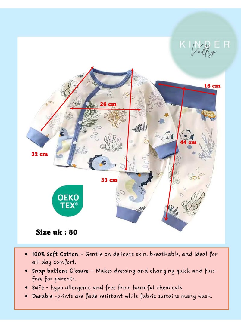 Under the sea  Adventure pajama set(6-9M) - Image 3
