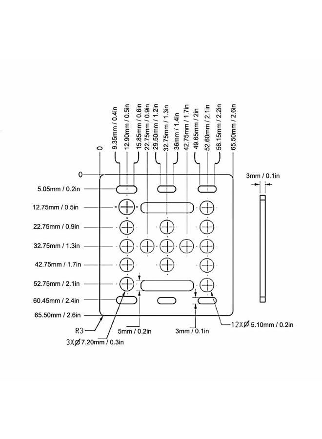 Walfront V-Wheel Plate, Gantry Plate,Aluminum Profiles 3D Printer Accessories - Image 2