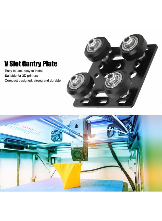 Walfront V-Wheel Plate, Gantry Plate,Aluminum Profiles 3D Printer Accessories - Image 3