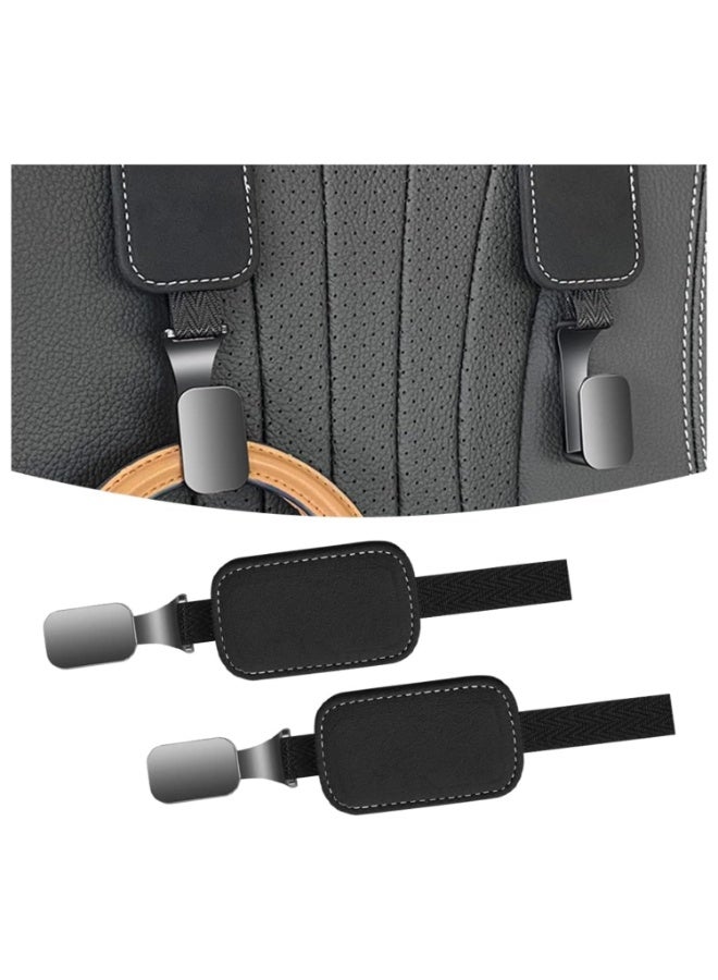 7Cylinder Suede Car Seat Headrest Organizer Hook, 2 Pcs. - Image 1